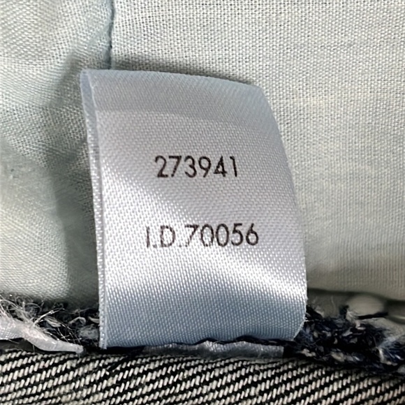 Loft Modern Cuffed Bermuda Denim Shorts in Dark Indigo - Size 6 - Picture 6 of 6